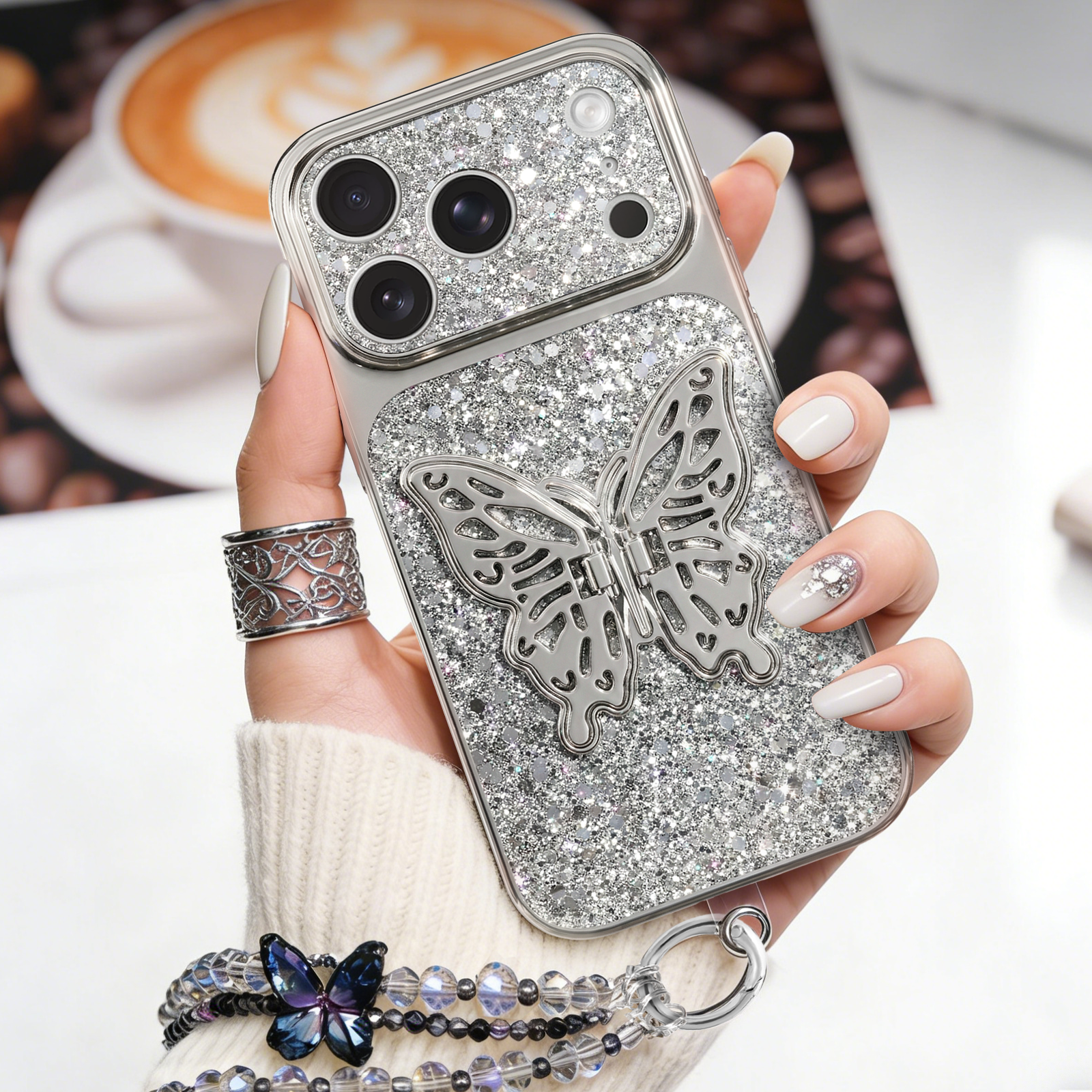 #Color_Silver Glitter