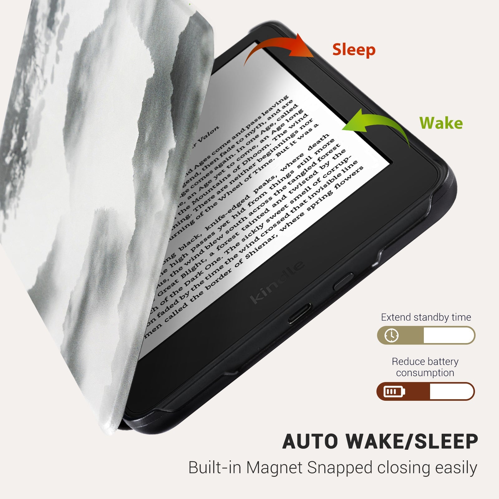 Mountain Ink Mountain Kindle Basic 6 INCH Case