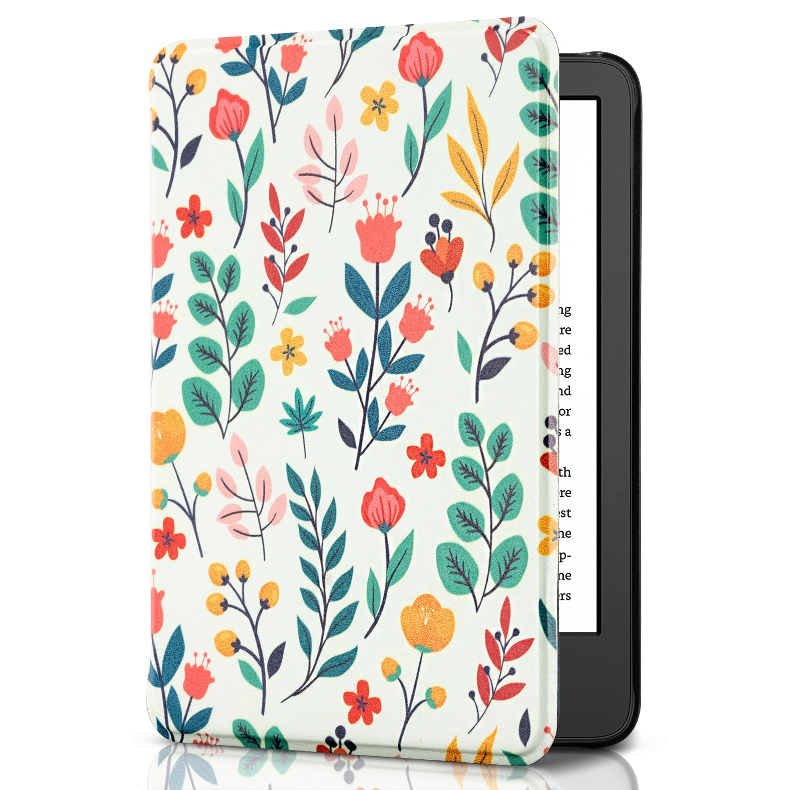 Eden White Floral Kindle Basic 6 INCH Case