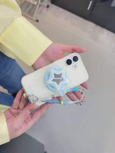 Blue Tears Phone Wristlet