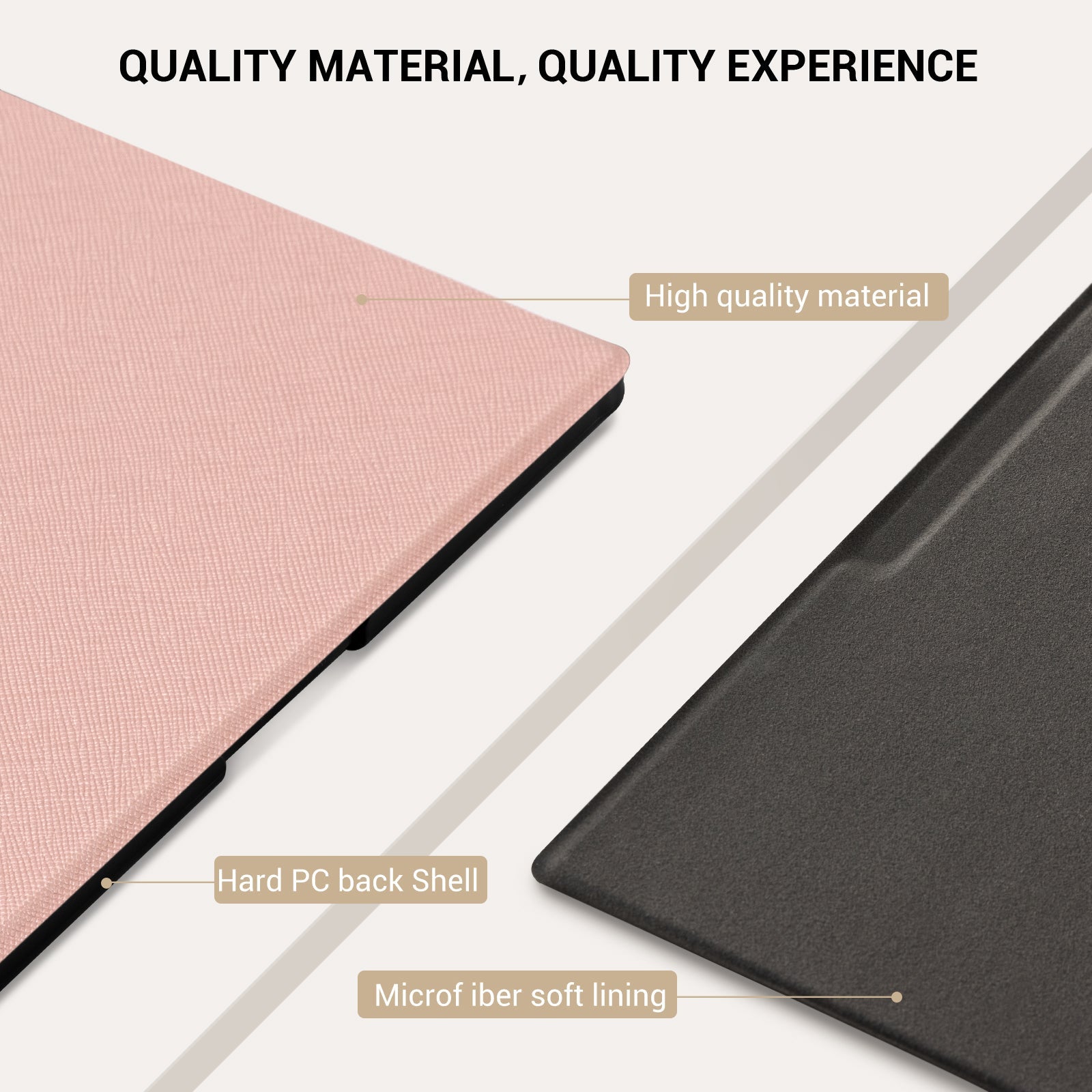 reMarkable Pro Basic Case#Color_Cross Texture Rose Gold