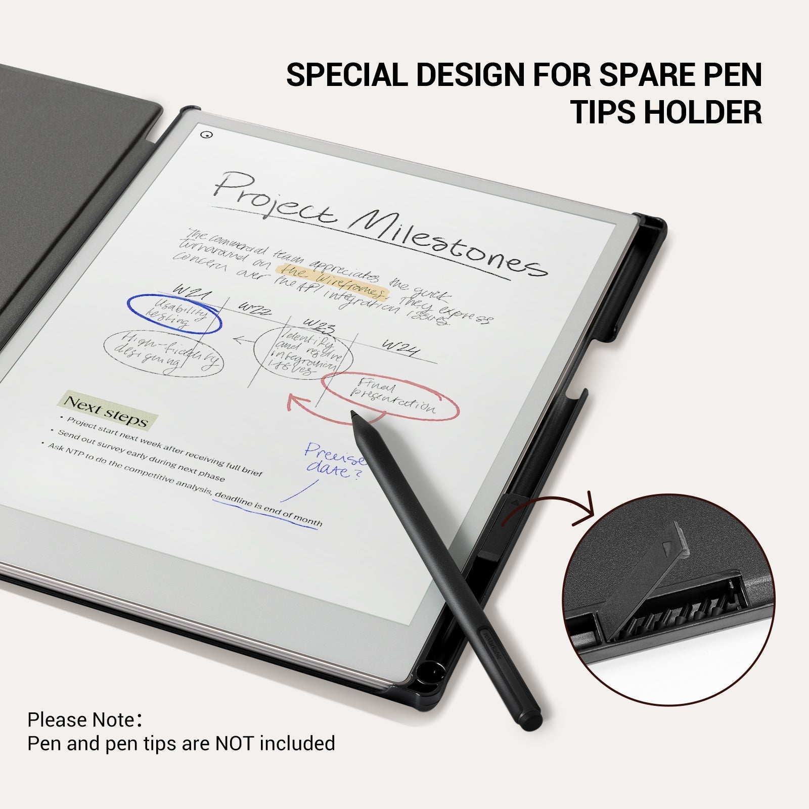 reMarkable Pro Basic Case#Color_Fabric Gray