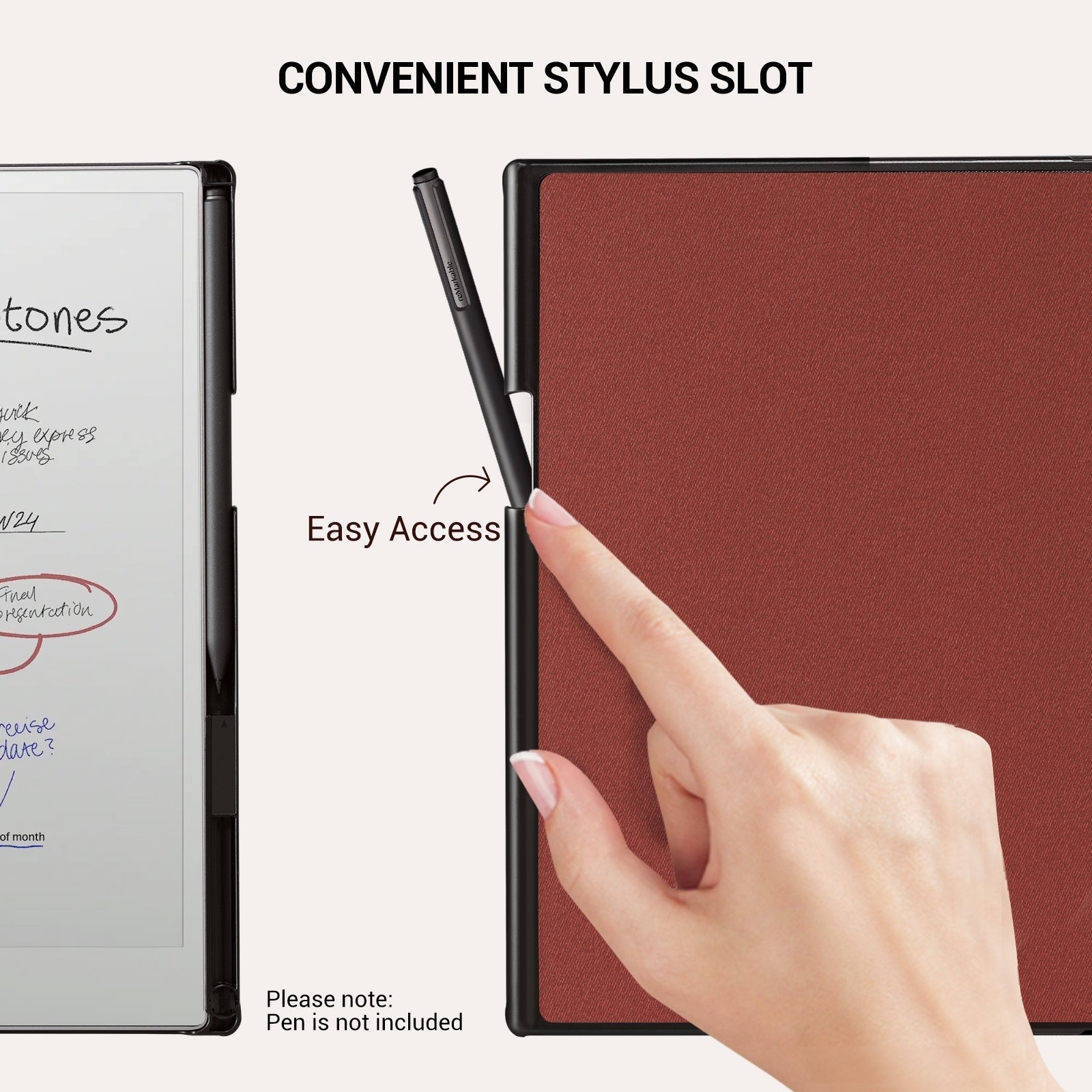 reMarkable Pro Basic Case#Color_Wine Red
